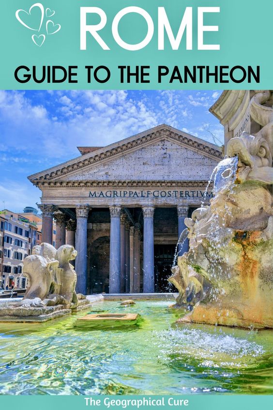 Pinterest pin for guide to the Pantheon 