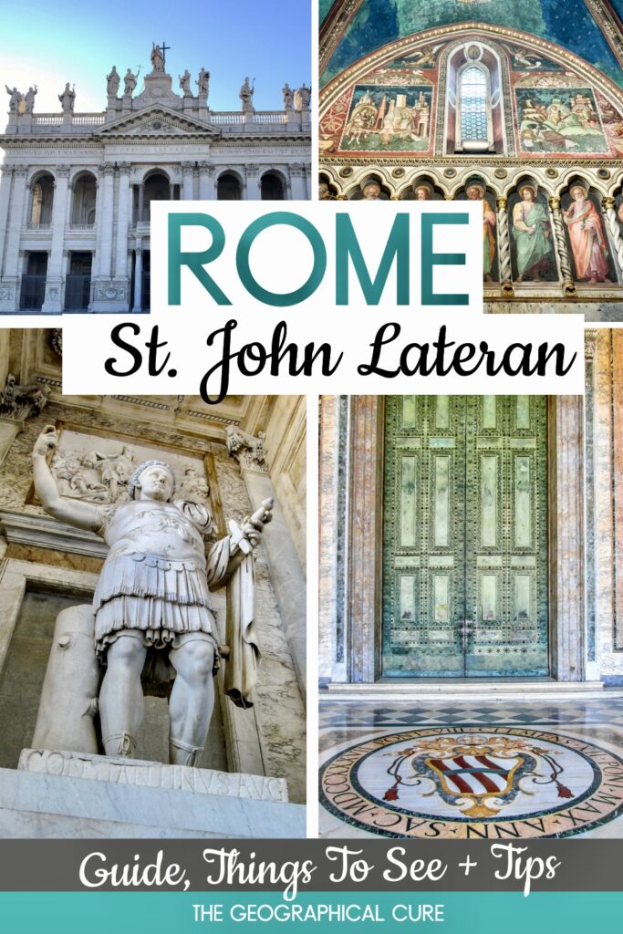 Pinterest pin for guide to the St. John Lateran complex
