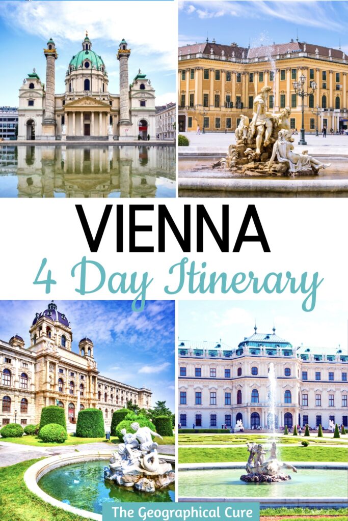 Pinterest pin for 4 days in Vienna itinerary