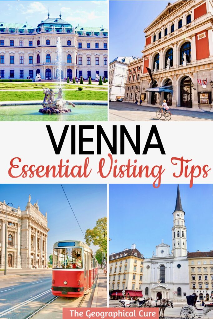 Pinterest pin for tips for visiting Vienna