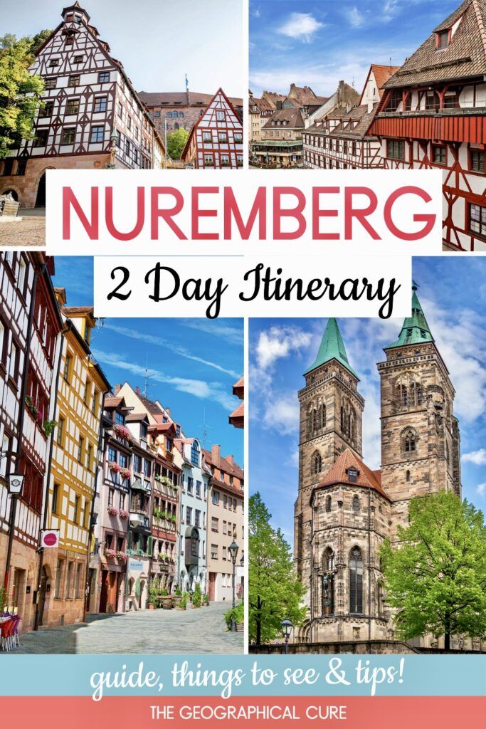 Pinterest pin for 2 days in Nuremberg itinerary