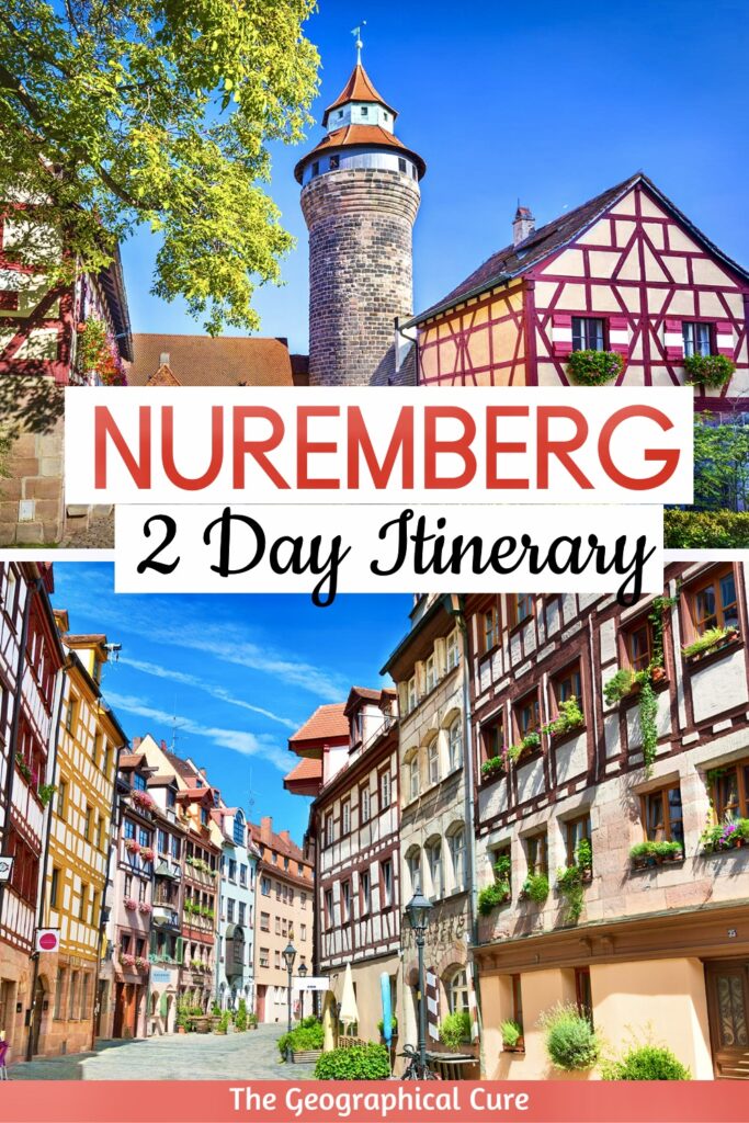 Pinterest pin for 2 days in Nuremberg itinerary