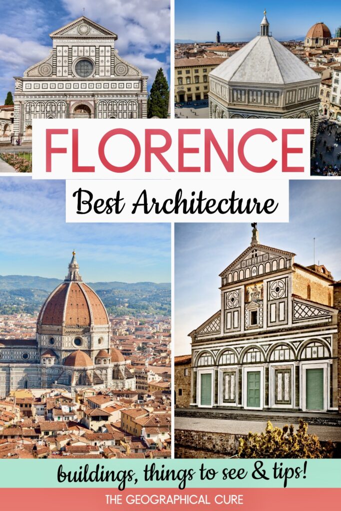 Pinterest pin for best architecture and buildings in Florence