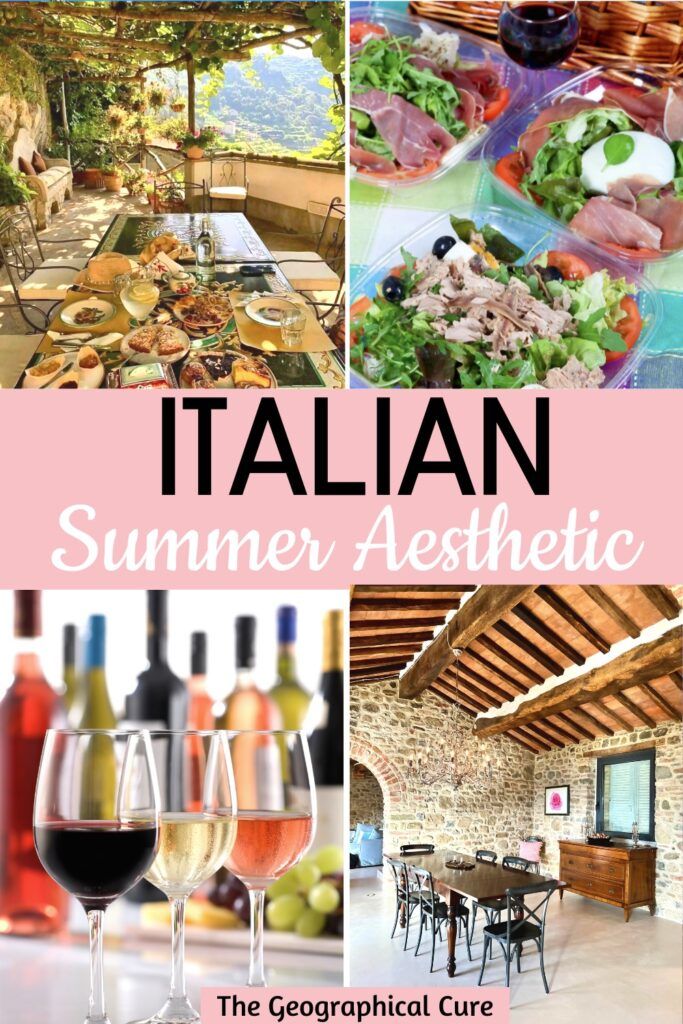 Pinterest pin for Italian summer aesthetic