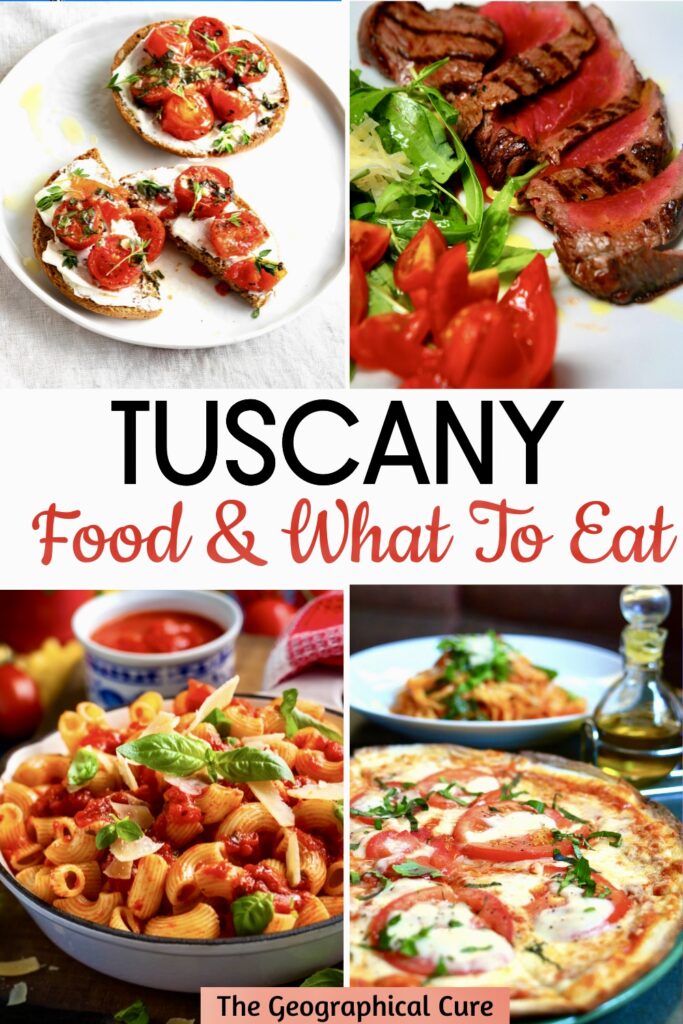 Pinterest pin for traditional Tuscan food