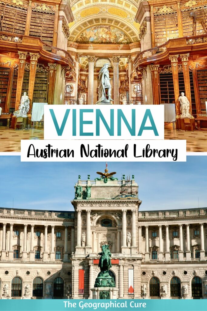 Pinterest pin for guide to the Austrian National Library