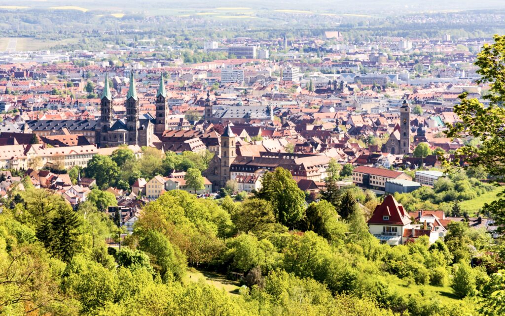 aerial view of Bamberg
