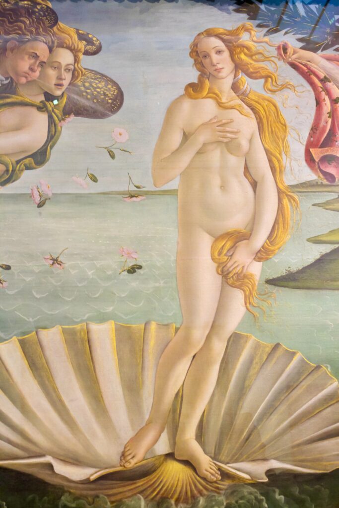 Botticelli's Birth of Venus at the Uffizi Gallery