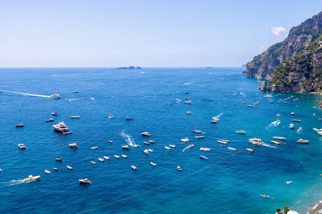 boats on the Amalfi Coast