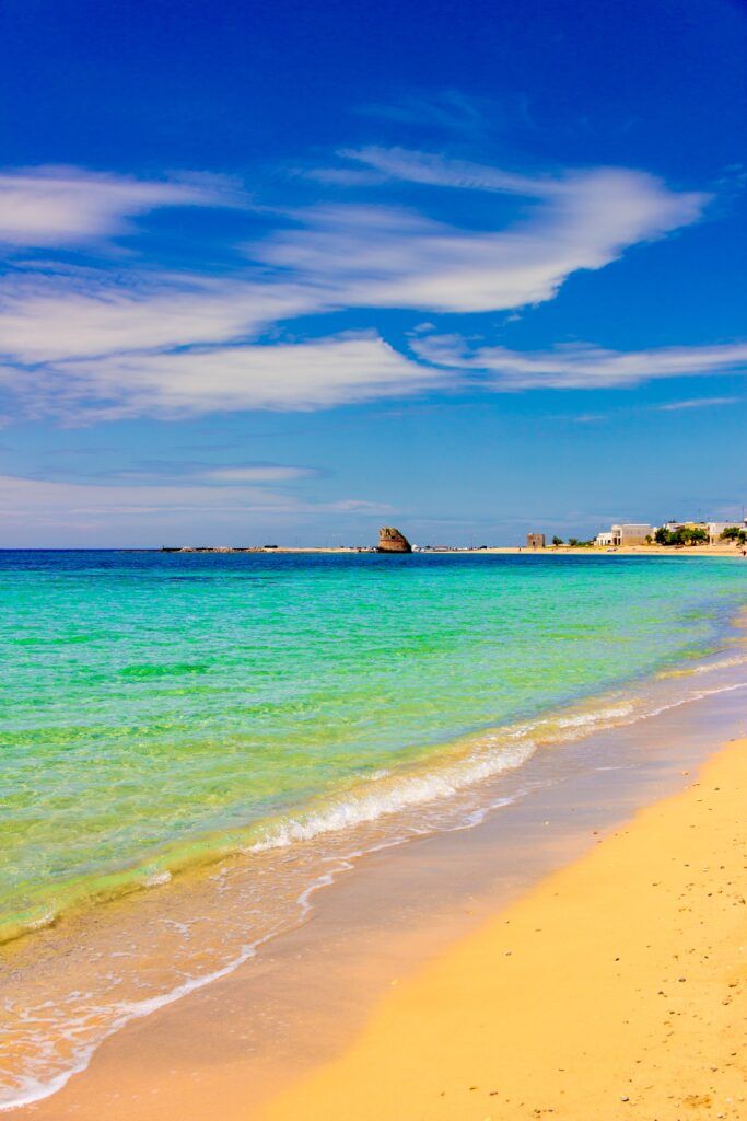 Pescoluse Beach in Puglia