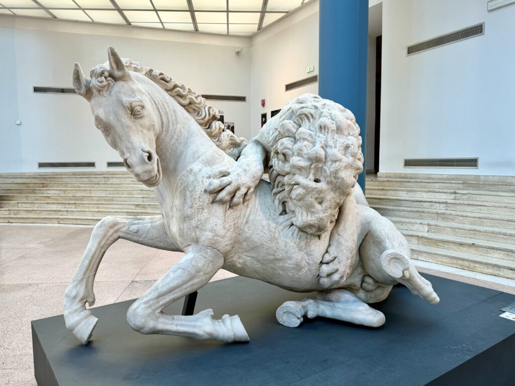Lion Attacking Horse