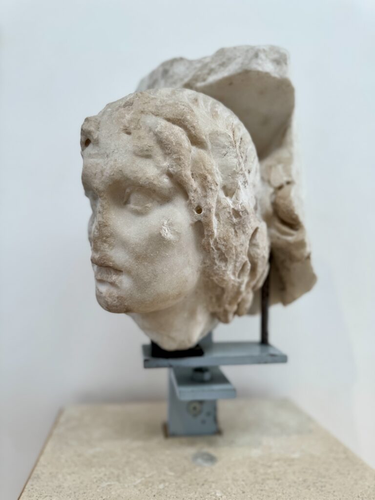 a head fragment from the altar