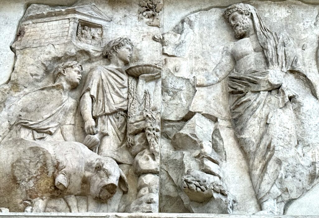 Aeneas Sacrificing to the Penates
