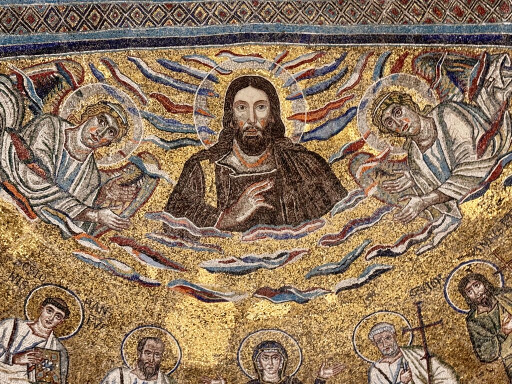 chapel mosaics in the baptistery