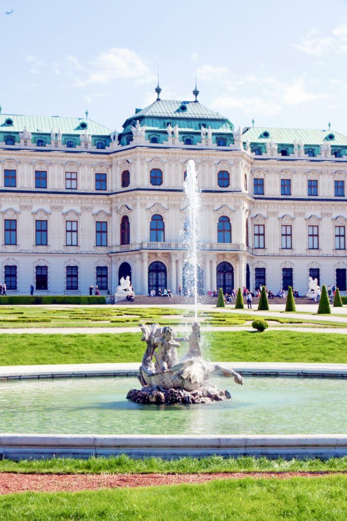 exterior of the Belvedere Palace
