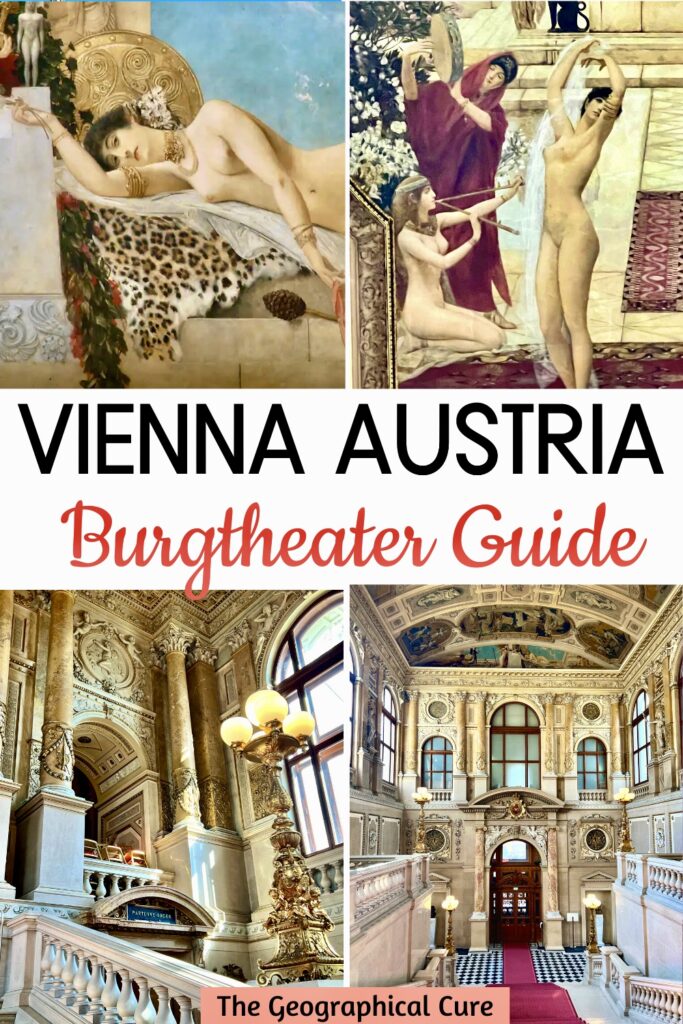 Pinterest pin for guide to Vienna's Burgtheater