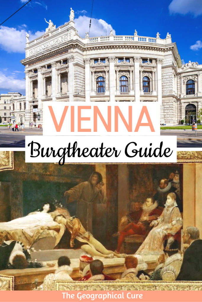 Pinterest pin for guide to Vienna's Burgtheater