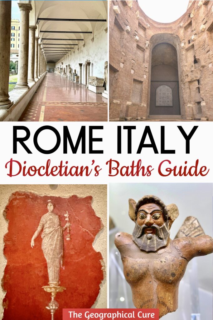 Pinterest pin for guide to Diocletian's Baths