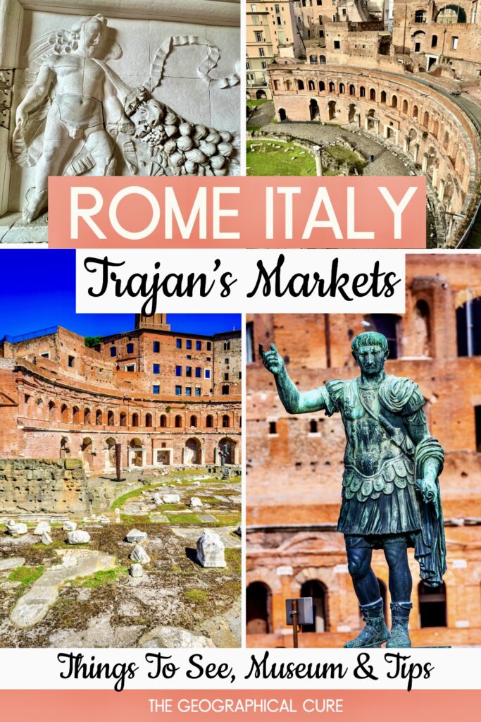Pinterest pin for guide to Trajan's Markets
