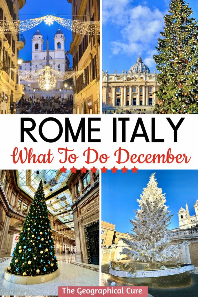 Pinterest pin for what to do in Rome in December