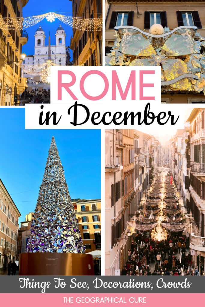 Pinterest pin for Rome in December