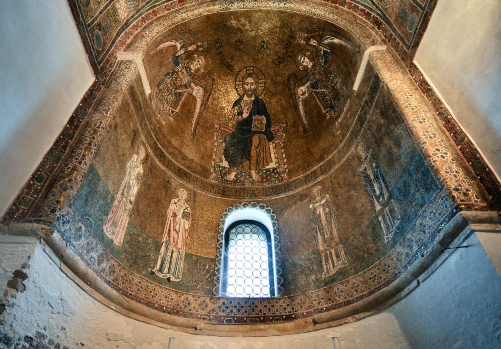 mosaics in the Torecello's cathedral