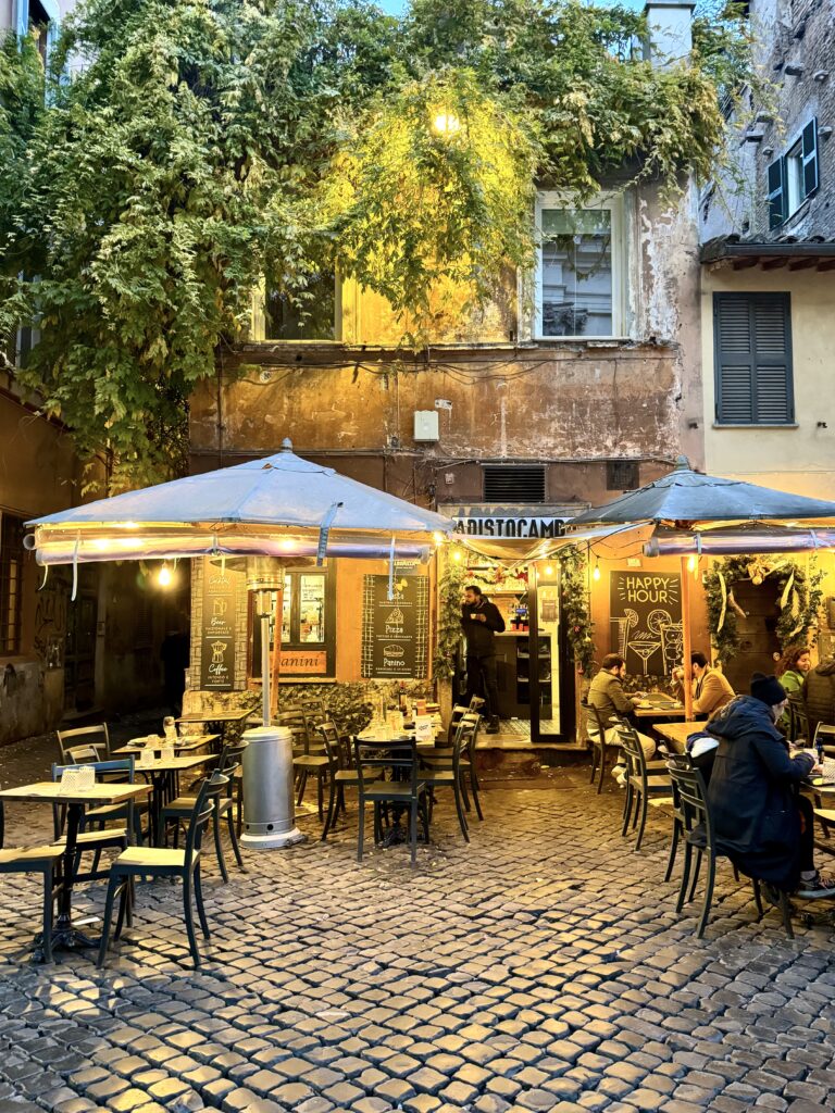 cafe in Trastevere