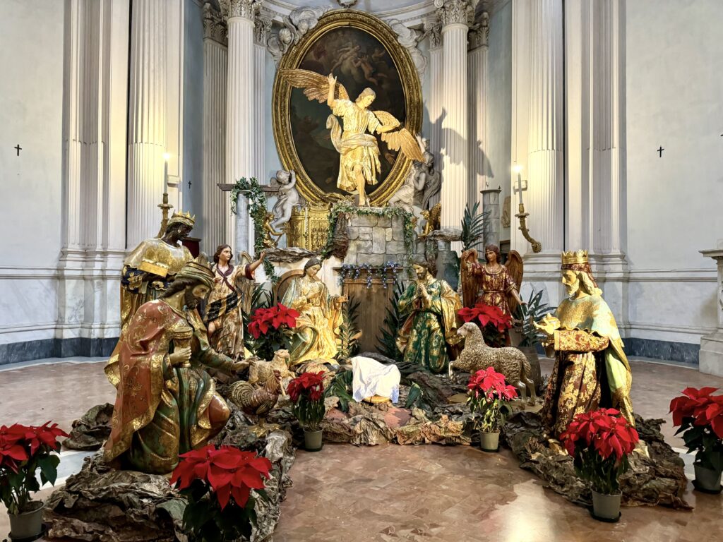 nativity scene in St. John Lateran