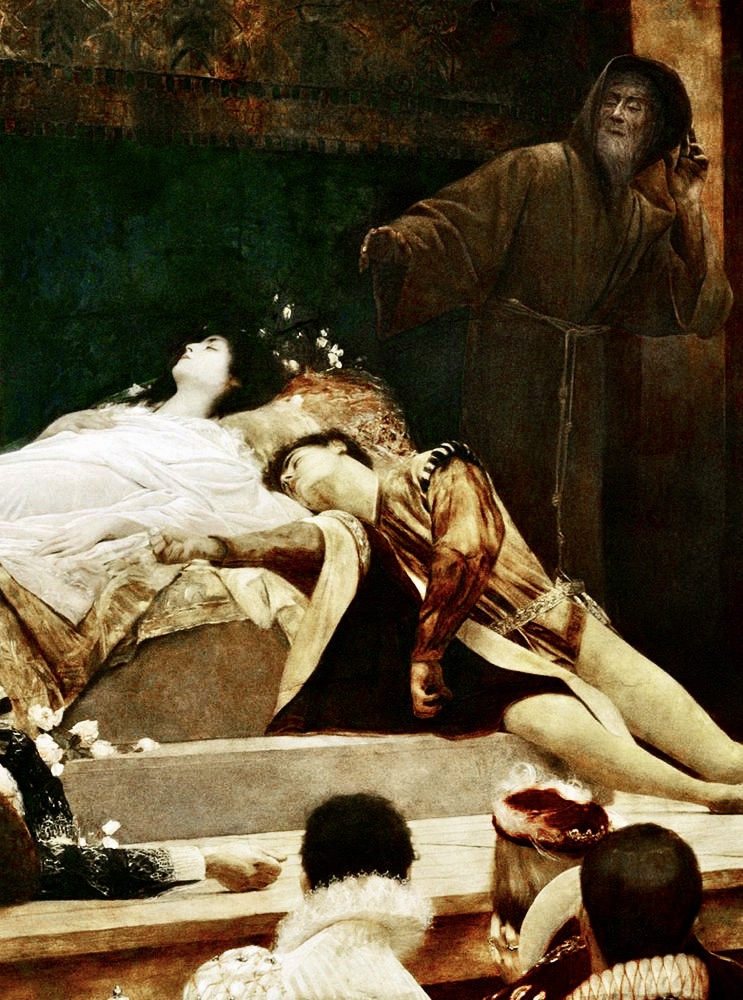 detail of Klimt's Romeo and Juliet