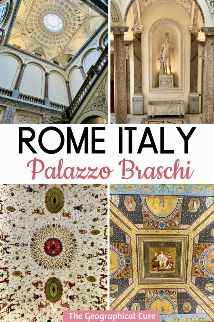Pinterest pin for guide to Palazzo Braschi, Museum of Rome