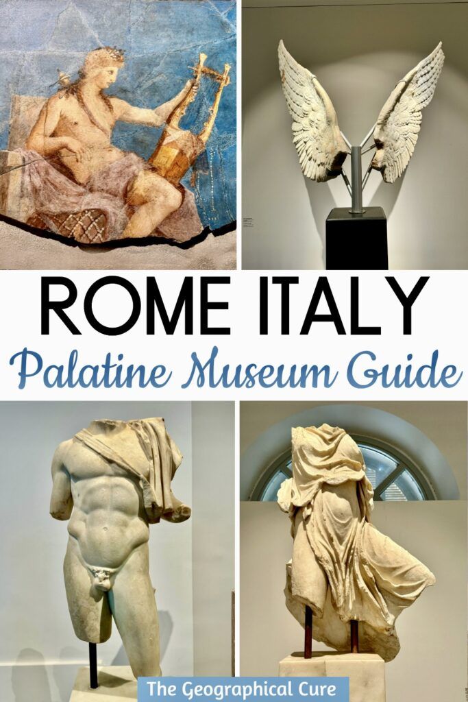 Pinterest pin for guide to the Palatine Museum in Rome