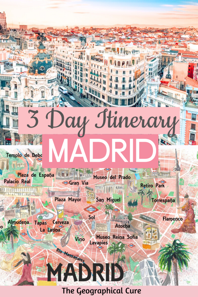 Pinterest pin for 3 days in Madrid itinerary