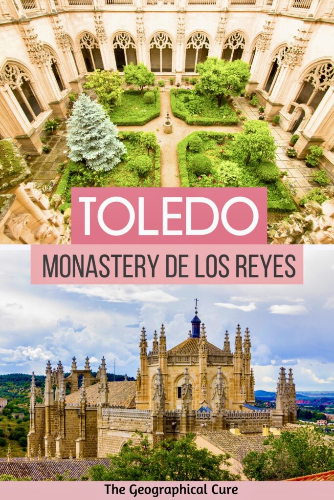 Pinterest pin for guide to the Monastery of San Juan de los Reyes