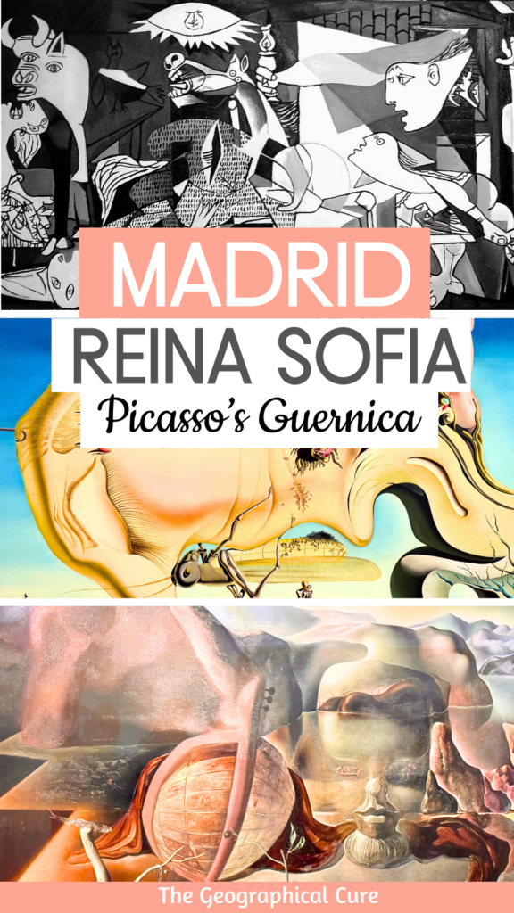 Pinterest pin for guide to the Reina Sofia in Madrid