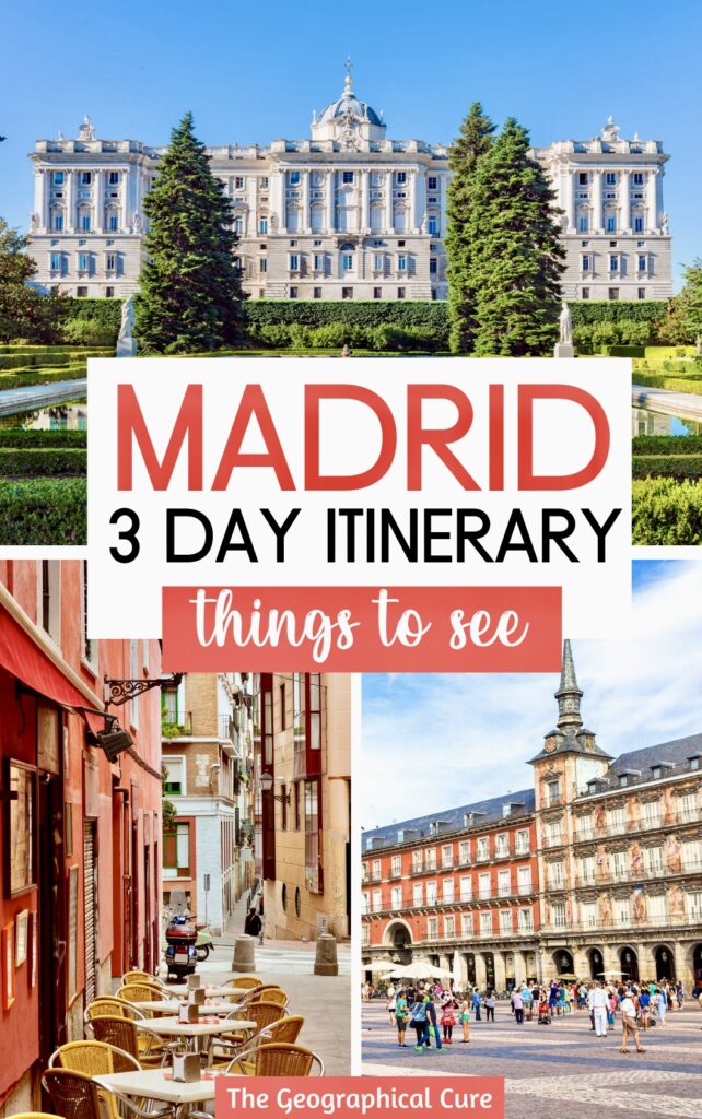 Pinterest pin for 3 days in Madrid itinerary
