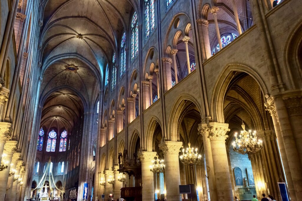interior of Notre-Dame