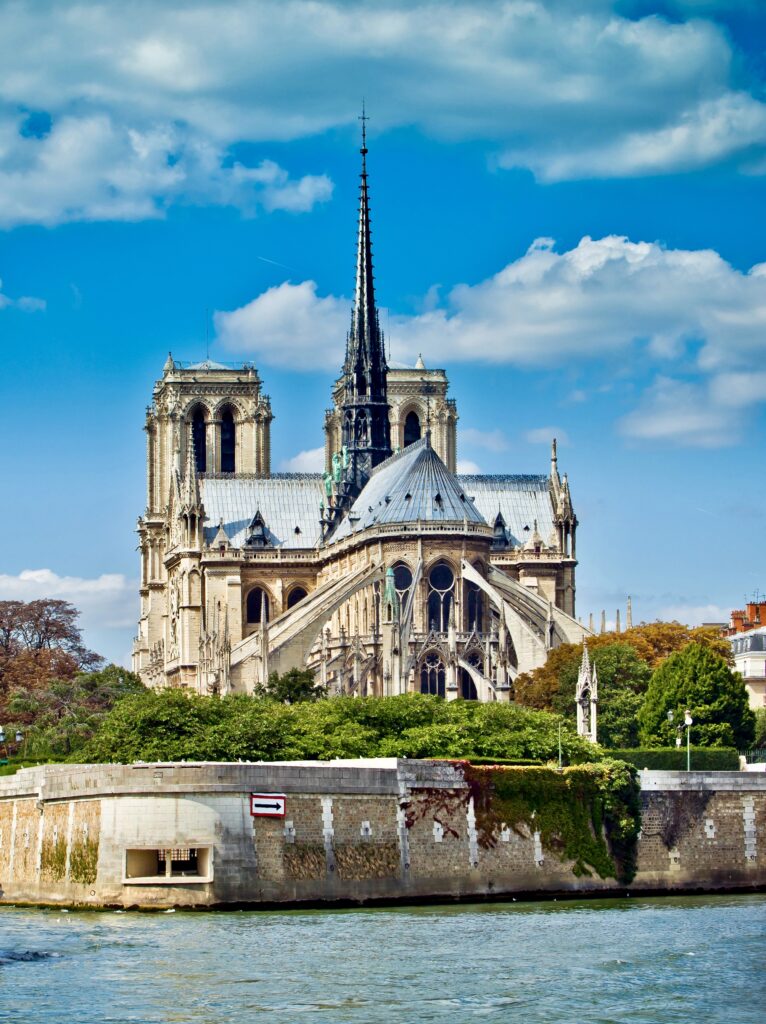 rear of Notre-Dame with flying buttresses