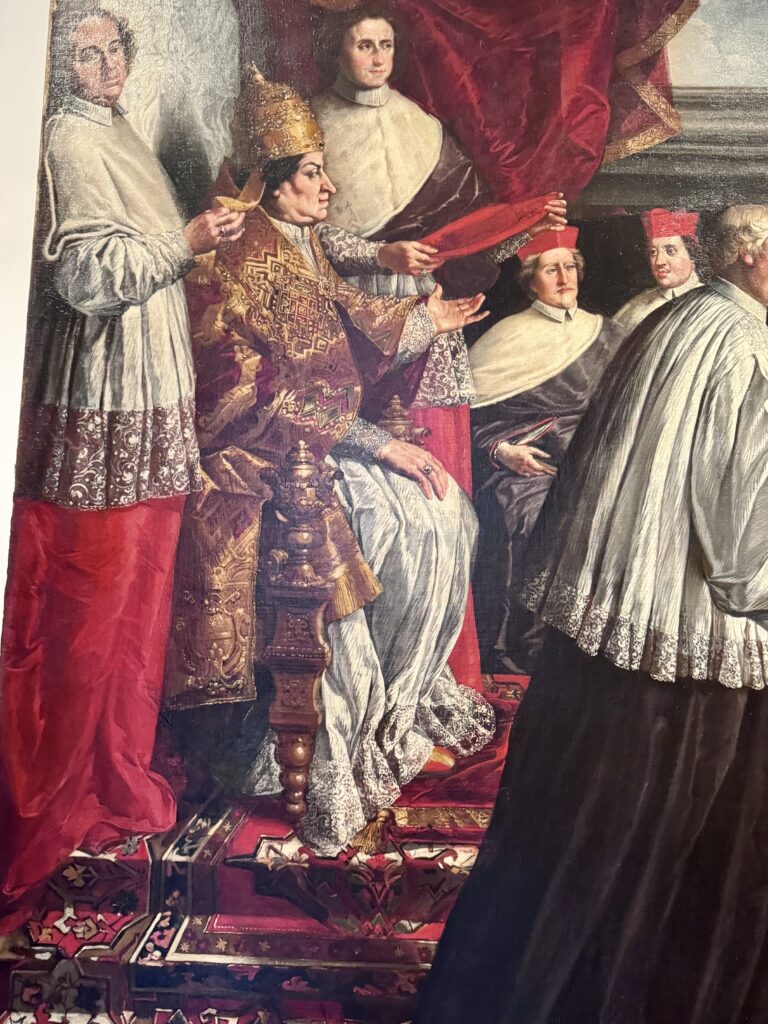 painting of Pope Clement XI Albani bestows the cardinal's hat on Giulio
Alberoni