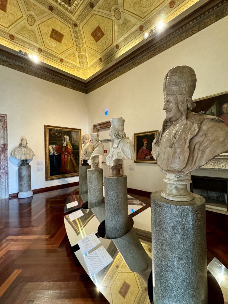 Gallery of Busts in the second floor apartments