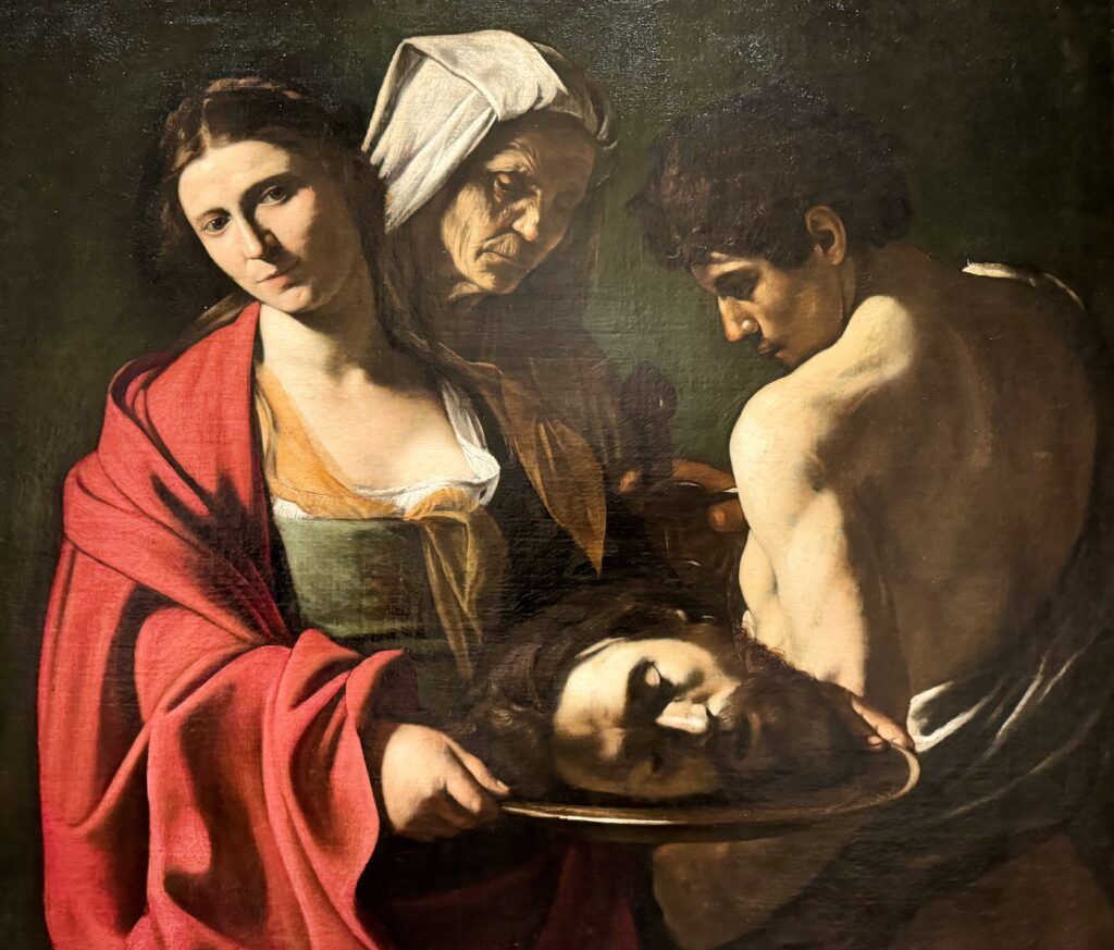 Caravaggio, Salome with the Head of John the Baptist, 1607