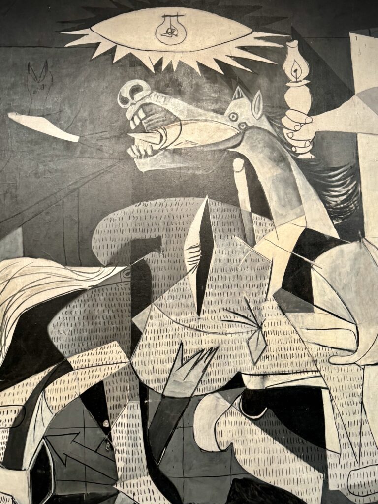 study for Guernica showing the dying horse