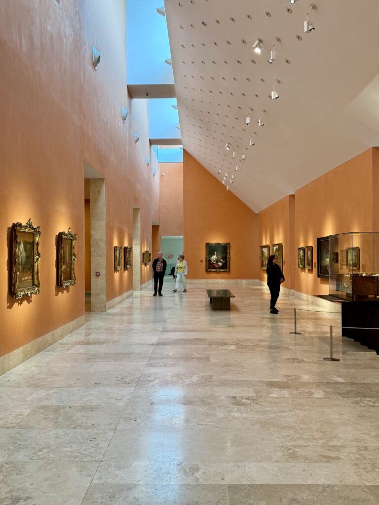hall with old master paintings