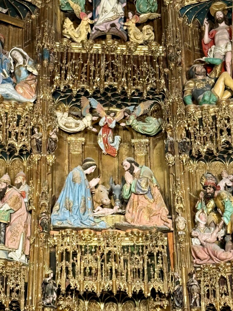 detail of high altar of Toledo Cathedral