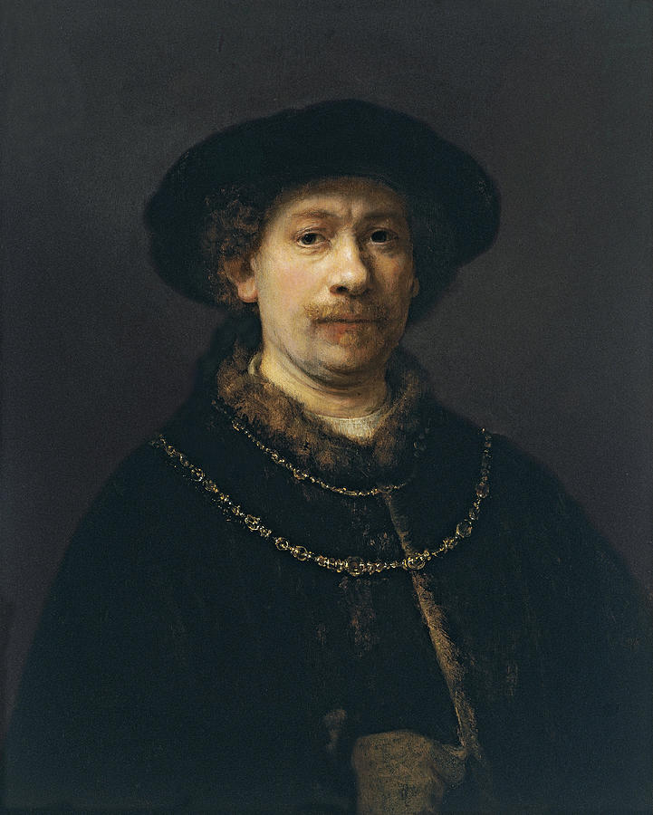 Rembrandt, Self-Portrait with Hat and Two Chains, 1642-43

