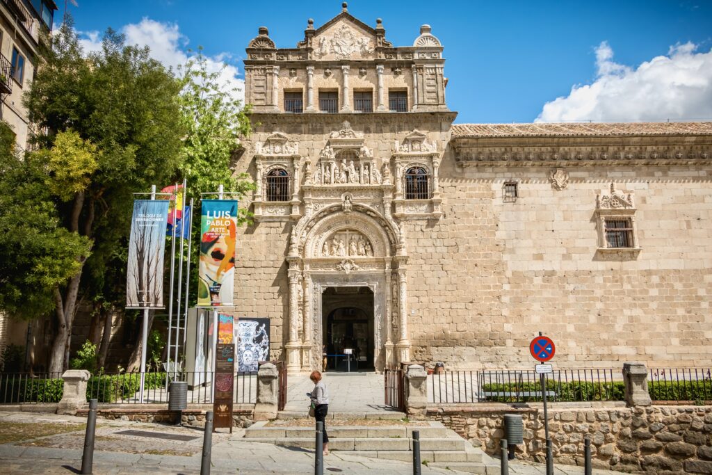 facade of Santa Cruz with elaborate portal