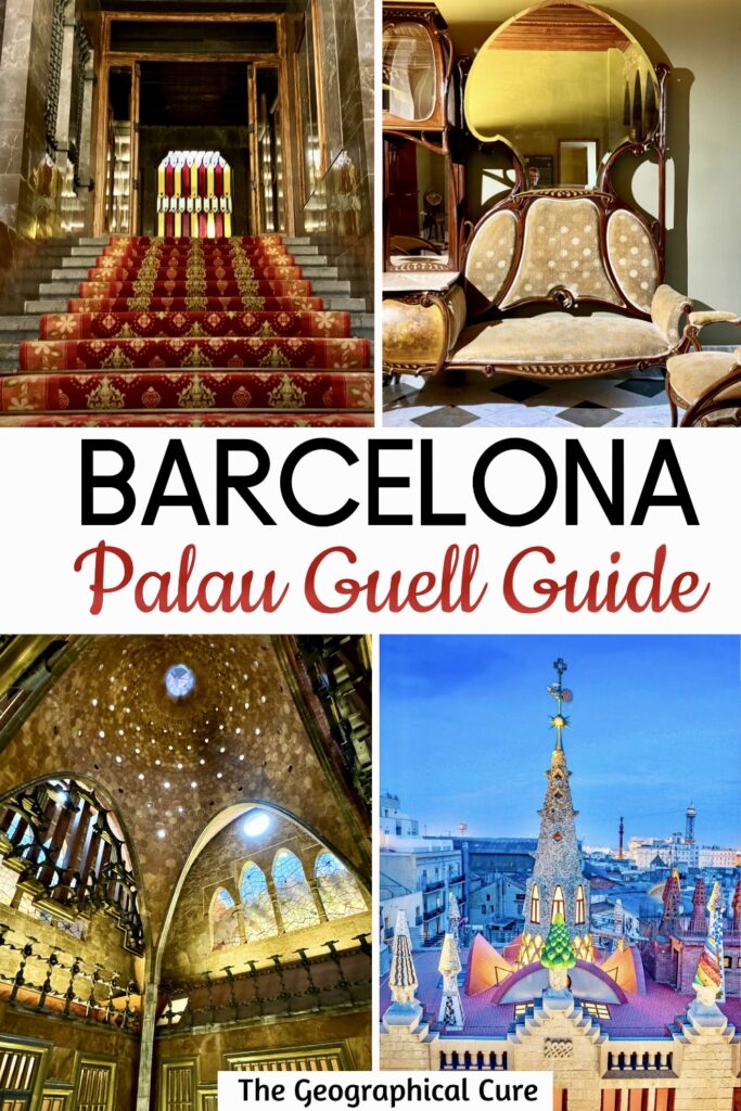 Pinterest pin for guide to Palau Guell