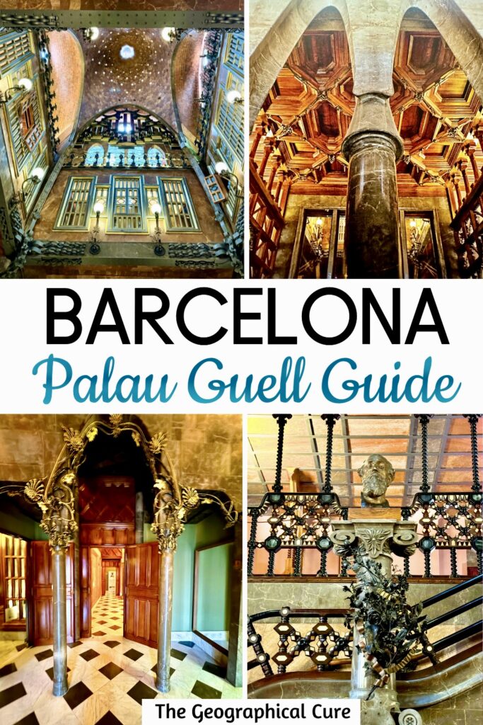 Pinterest pin for guide to Palau Guell