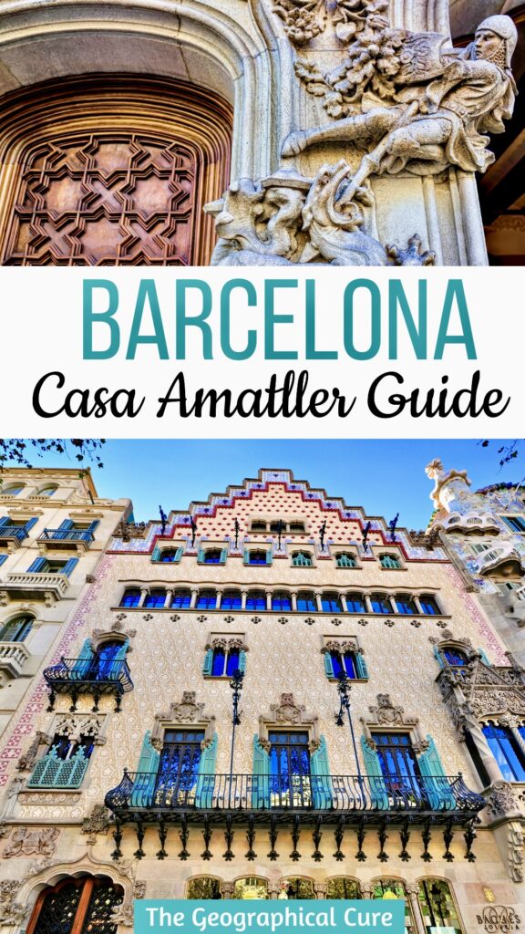 Pinterest pin for guide to Casa Amatller