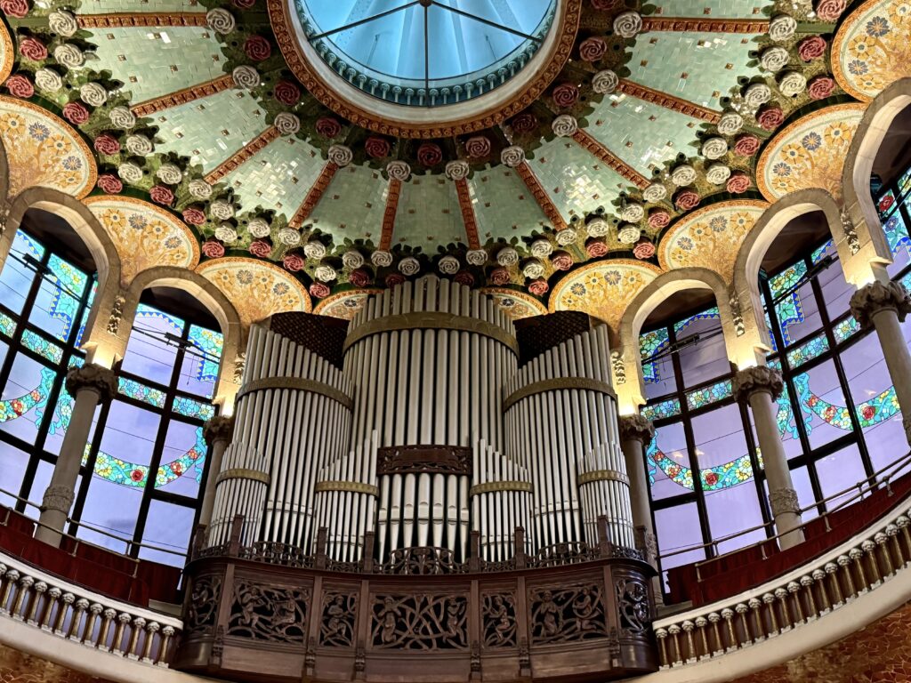 organ above the stage