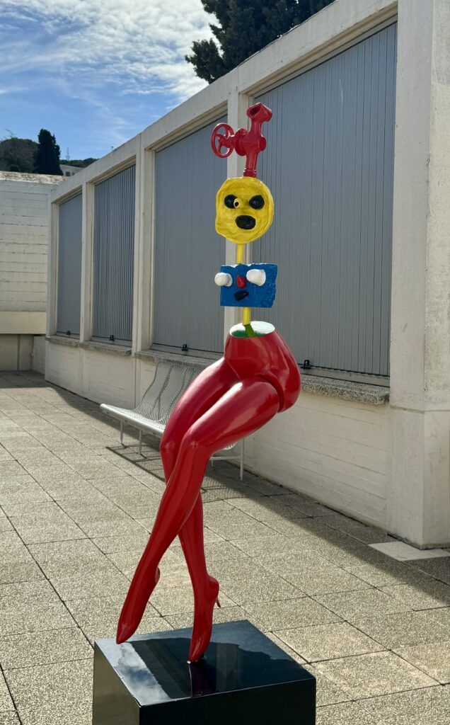 Miro sculpture of a woman